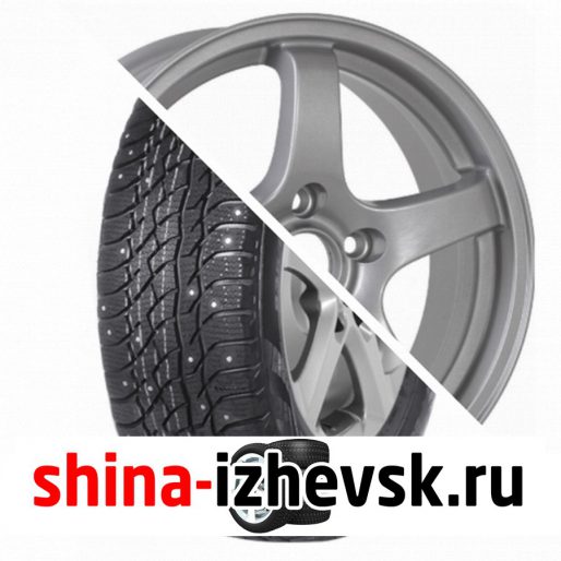 Колесо в сборе Viatti Bosco Nordico (V-523) 205/70 R15 T 96 + CrossStreet CR14 6xR15 4×100 ET40 DIA60.1 Cеребристый в Ижевске